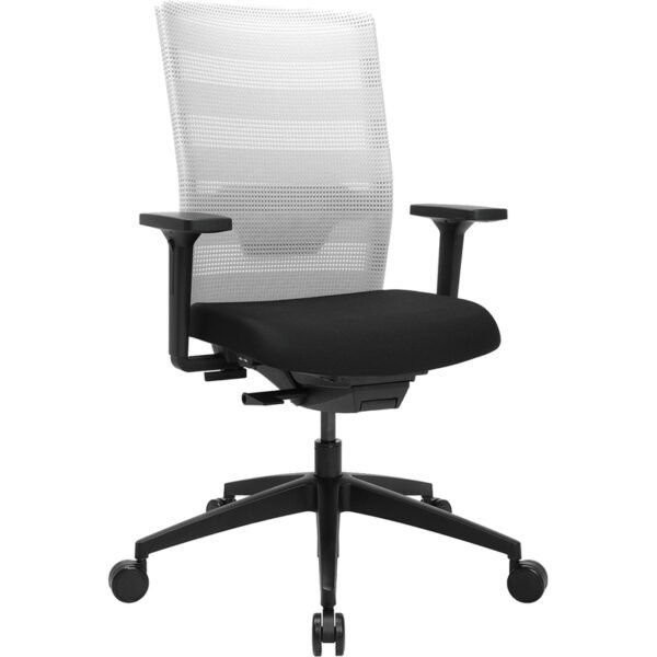 topstar chaise de bureau pivotante "airwork", noir / noir (pa20 omp0cx0)