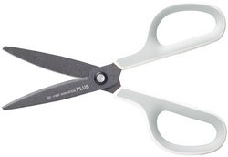 PLUS JAPAN Ciseaux universels FITCUT CURVE Fluor, gris/blanc