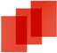 pavo plats de couverture, A4, PVC, 0,20 mm,rouge transparent