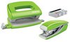 LEITZ Kit mini agrafeuse et perforateur Nexxt WOW, vert