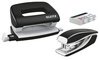 LEITZ Kit mini agrafeuse et perforateur Nexxt WOW, noir