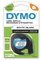 DYMO Ruban d'étiquette LetraTag, plastique, 12 mm x 4 m