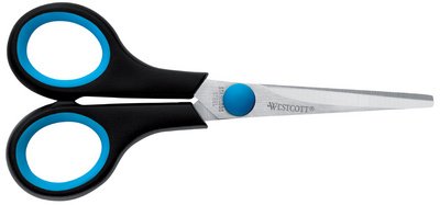 WESTCOTT Ciseaux Easy Grip, longueur: 210 mm, pour gauchers