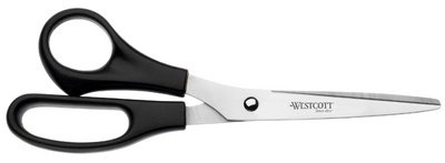 WESTCOTT Ciseaux de bureau, longueur: 210 mm, noir