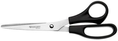 WESTCOTT Ciseaux de bureau, longueur: 250 mm, noir