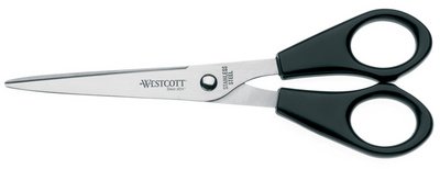 WESTCOTT Ciseaux de bureau, longueur: 250 mm, noir