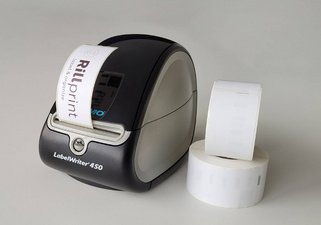 rillprint Rouleau d'étiquettes, 54 x 25, permanent, blanc