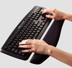 Fellowes Repose poignet pour clavier PlushTouch, bleu