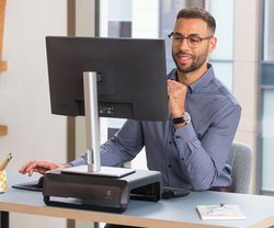 Fellowes Support pour écran Breyta, blanc