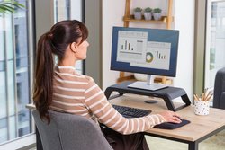 Fellowes Support pour écran Hana Lite, blanc