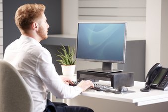 Fellowes Support pour écrans Designer Suites, noir