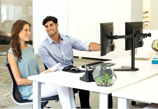 Fellowes Support à deux bras pour écran TFT/LCD Seasa