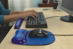 Fellowes Repose-poignet avec tapis de souris Crystal Gel