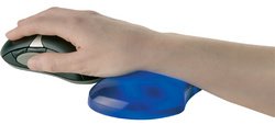 Fellowes Repose-poignet pour souris Crystal Gel, violet