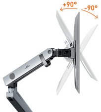 DURABLE Bras SELECT PLUS, pour 2 écrans, pince