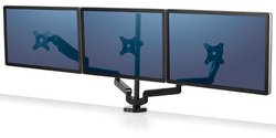 Fellowes Bras porte-écrans triple Platinum, noir