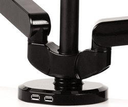 Fellowes Bras porte-écrans triple Platinum, noir