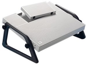 WEDO Repose-pieds Relax, ajustable en hauteur, gris clair