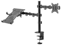 DIGITUS Support universel pour écran et laptop, noir