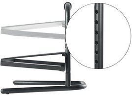 LogiLink Repose-pieds, réglable en hauteur, noir