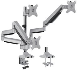 LogiLink Bras support triple, longueur bras: 762 mm, argent