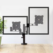 LogiLink Bras support double, longueur du bras: 358 mm, noir