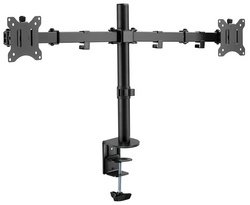 LogiLink Bras support double, longueur du bras: 390 mm, noir