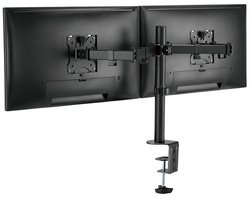 LogiLink Bras support double, longueur du bras: 390 mm, noir
