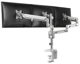 LogiLink Bras support triple, longueur bras: 748 mm, argent