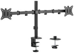LogiLink Bras support double, longueur du bras: 376 mm, noir