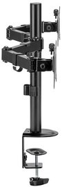 LogiLink Bras support double, longueur du bras: 376 mm, noir