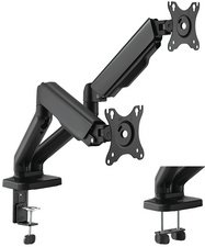 LogiLink Bras support double, longueur du bras: 450 mm, noir