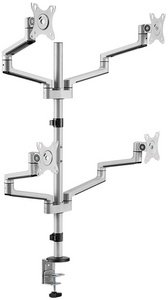LogiLink Bras support pour 4 écrans, longueur du bras 447 mm