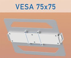 LogiLink Support de laptop pour bras pour écran, argent