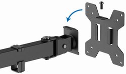 LogiLink Support triple écran, longueur bras 376 mm, noir