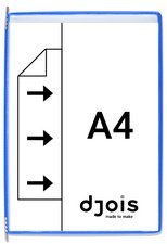 djois by tarifold Poche à pivot, A5, bleu