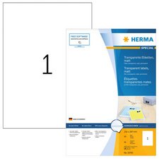 HERMA Étiquette en film SPECIAL, 70 x 37 mm, transparent