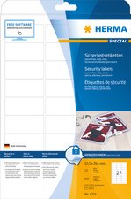 HERMA Etiquette de sécurité SPECIAL, 45,7 x 21,2 mm, blanc
