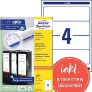 AVERY Zweckform Etiquette pour dos de classeur, rouge,