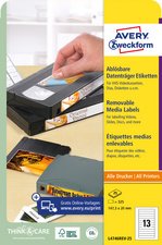 AVERY Zweckform Etiquette Stick+Lift, 78,7 x 46,6 mm, blanc
