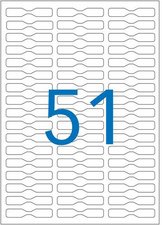 agipa Etiquette bijouterie, 45 x 8 mm, format A5, enlevable