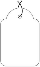 APLI Etiquette à suspendre, dimensions: 22 x 35 mm, blanc