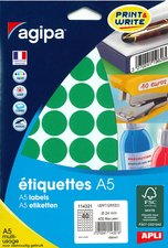 agipa Pastille de couleur, diamètre: 24 mm, rond, rouge