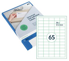 rillprint Etiquette universelle, 63,5 x 33,9 mm, blanc