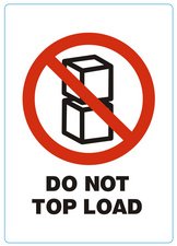 rillprint Étiquette "DO NOT TOP LOAD"