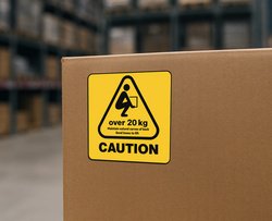 rillprint Étiquette d'avertissement "CAUTION OVER 20 KG"