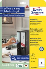 AVERY Zweckform Etiquettes pour dos de classeur, 61 x 192 mm