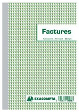 EXACOMPTA Manifold "Factures", 21 x 13,5 cm, 50 feuillets