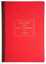 LE DAUPHIN Piqûre "Registre des mouvements de titres"