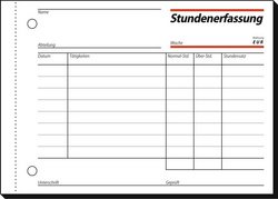sigel Formularbuch "Tagelohnbuch", A5 quer, 3 x 40 Blatt, SD